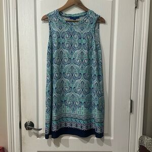 Apt 9 Sz S sleeveless paisley dress NWOT